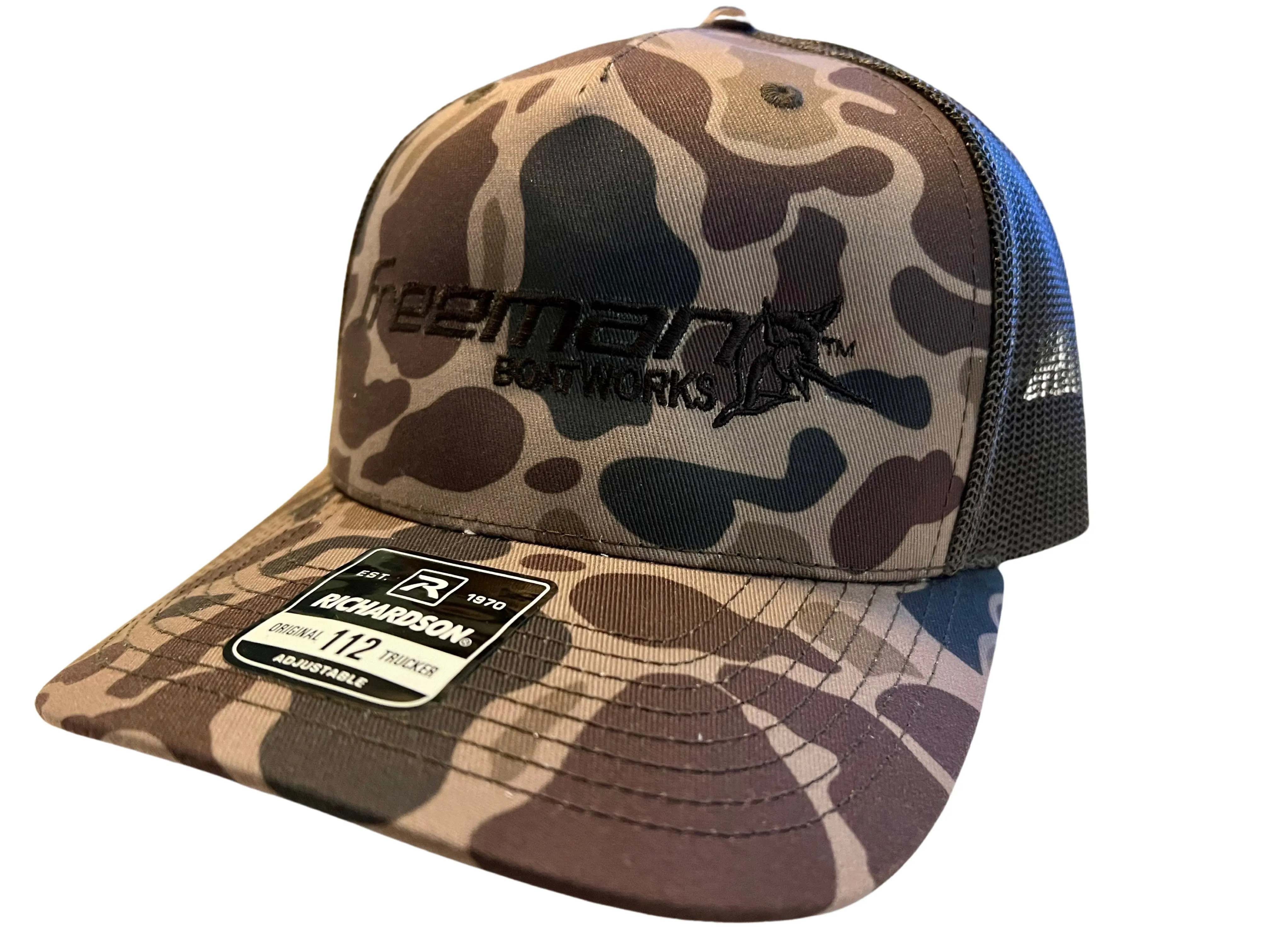 Limited Edition Freeman Boatworks Trucker Camo Hat