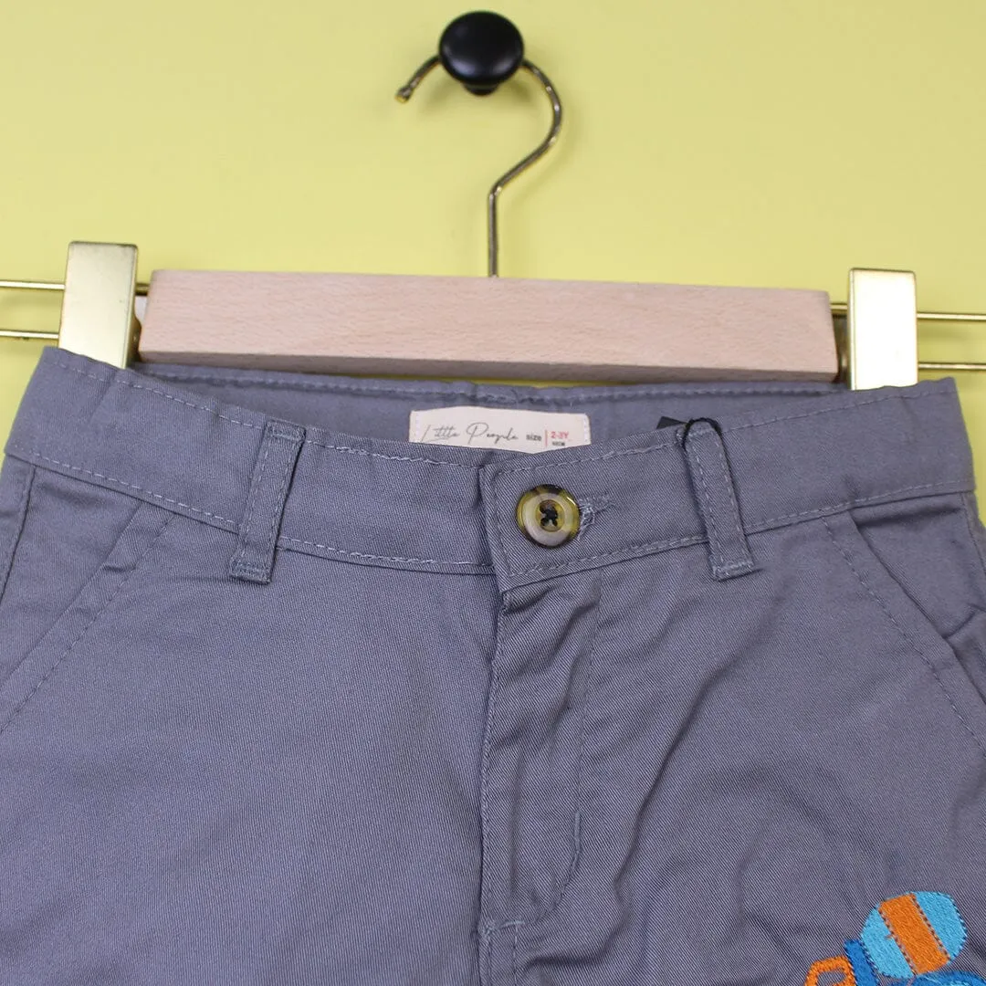 Little People Grey Themed Summer Boys Short