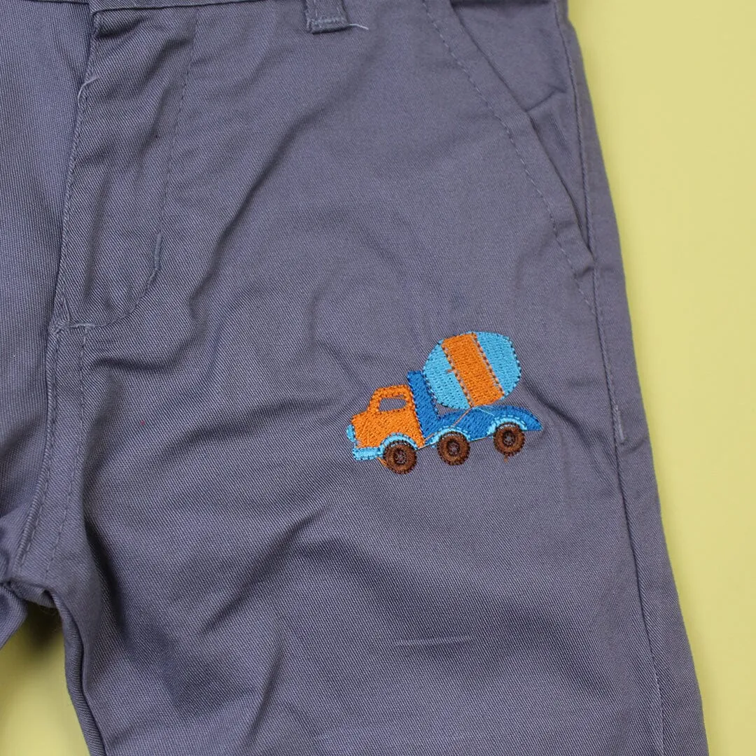 Little People Grey Themed Summer Boys Short