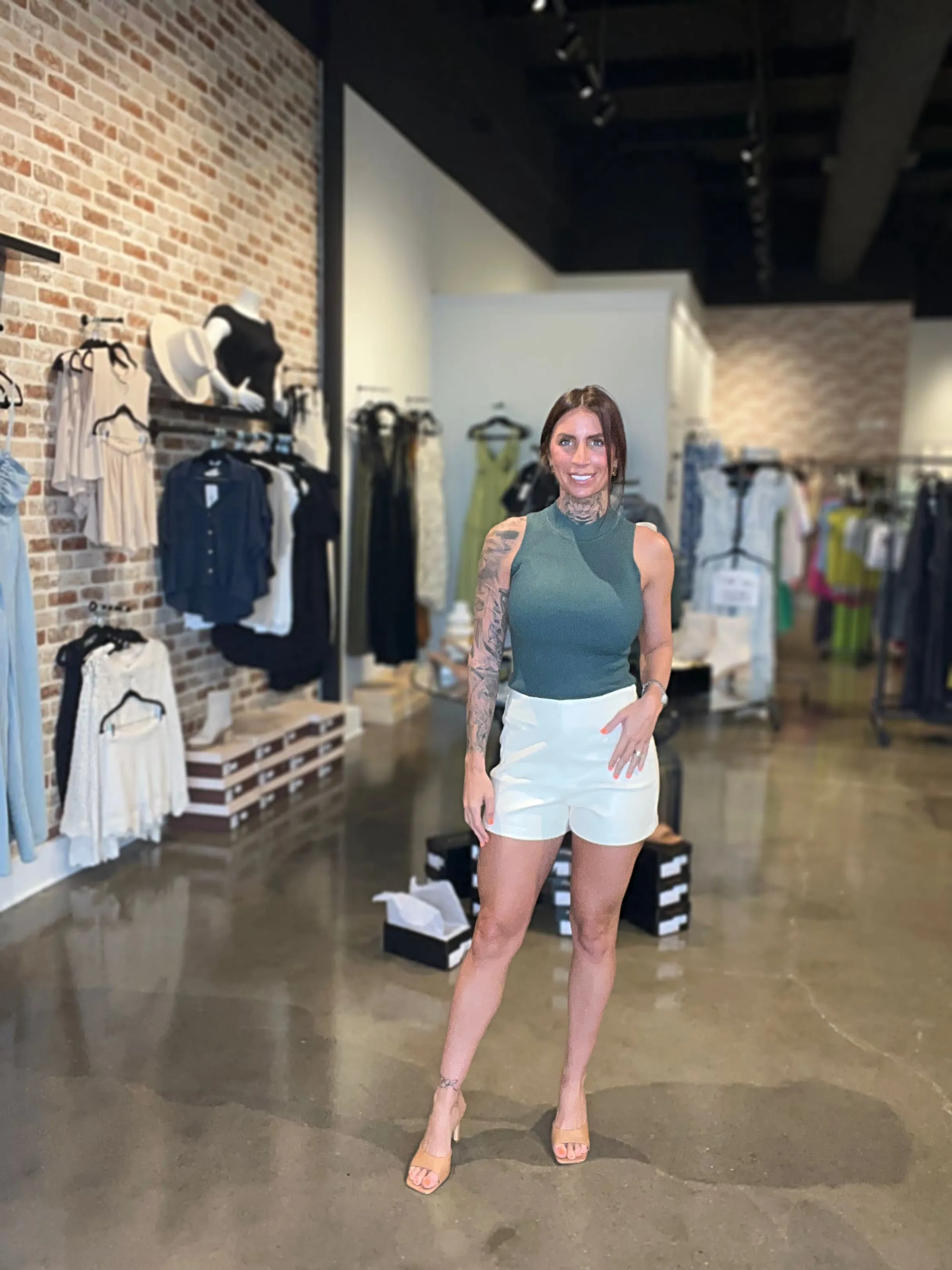 Lizzie Leather Shorts