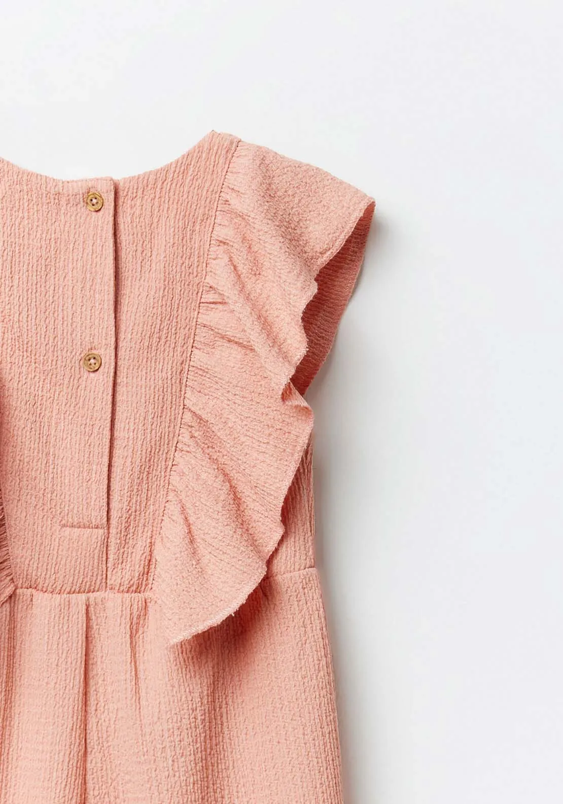 Long structured jumpsuit - Salmon