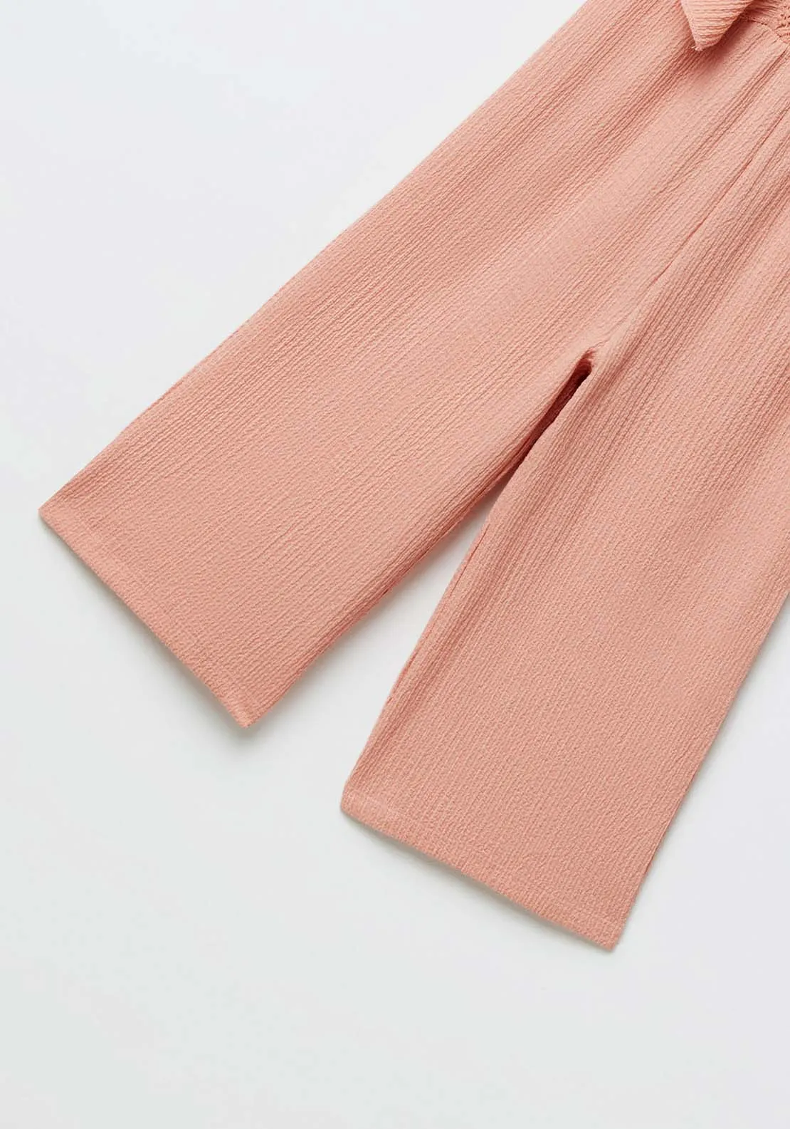 Long structured jumpsuit - Salmon