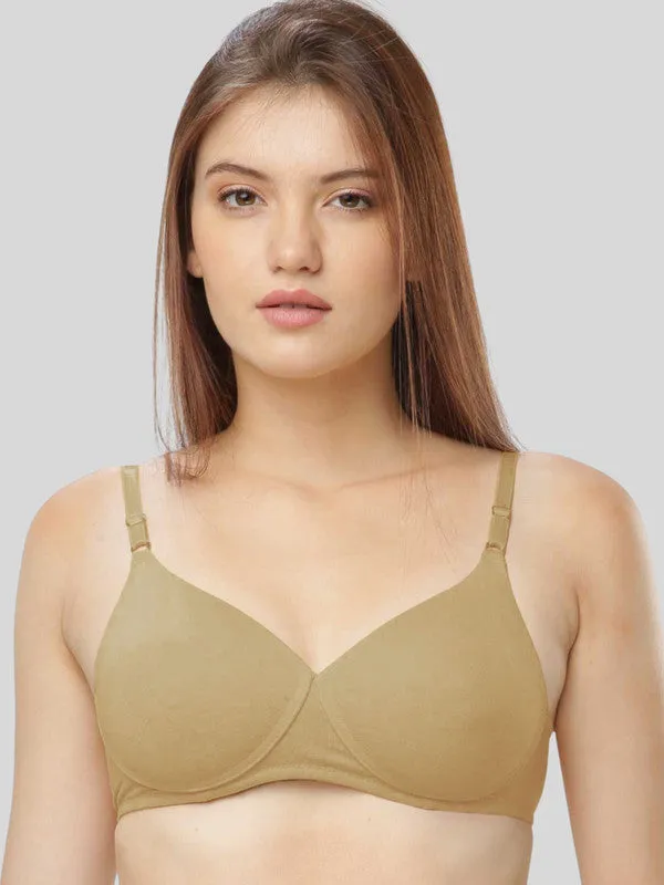 Lovable Beige Padded Non Wired Full Coverage Bra- CONFI 52-LO