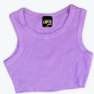 Love Junkie Thermal Cropped Tank