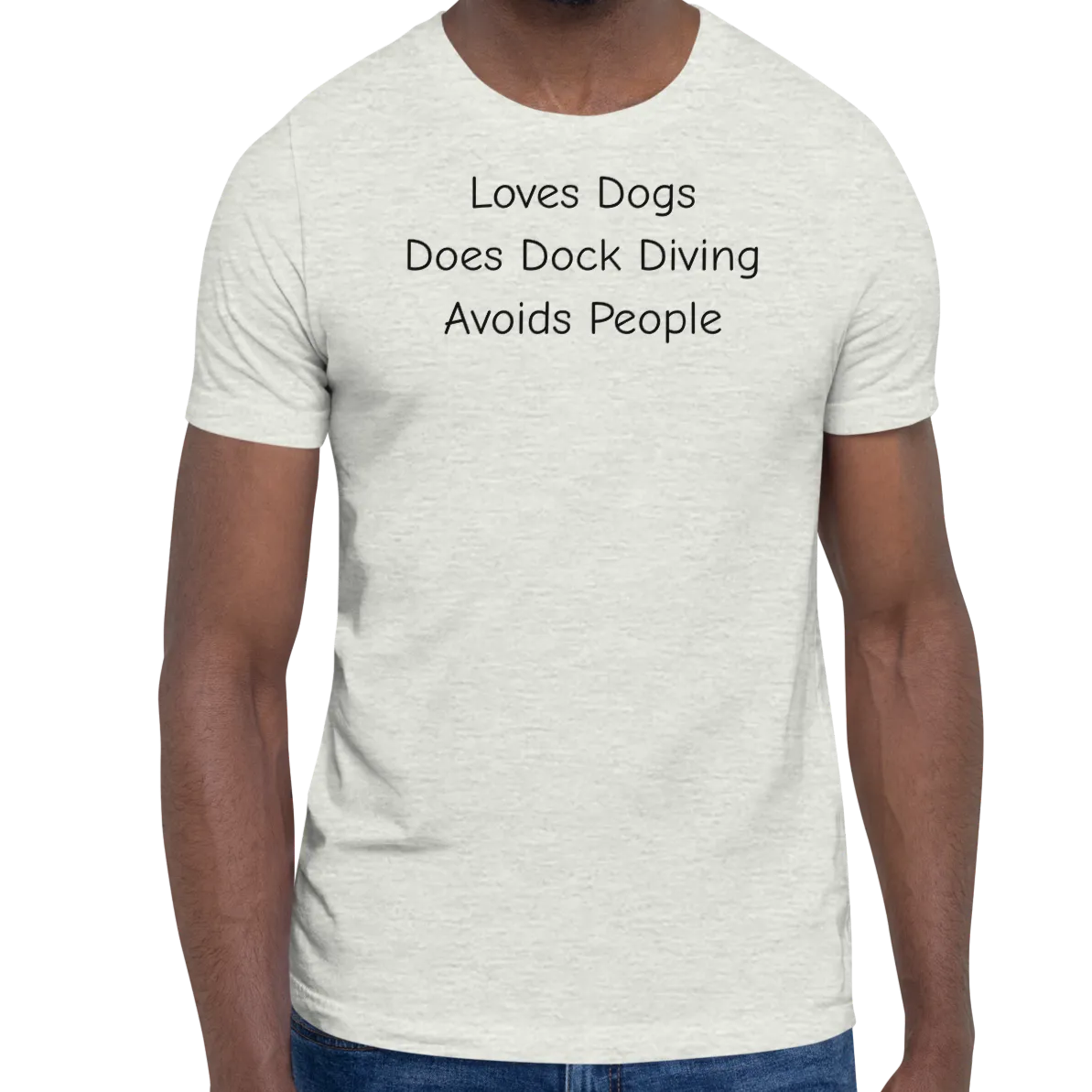 Loves Dogs, Does Dock Diving T-Shirts - Light