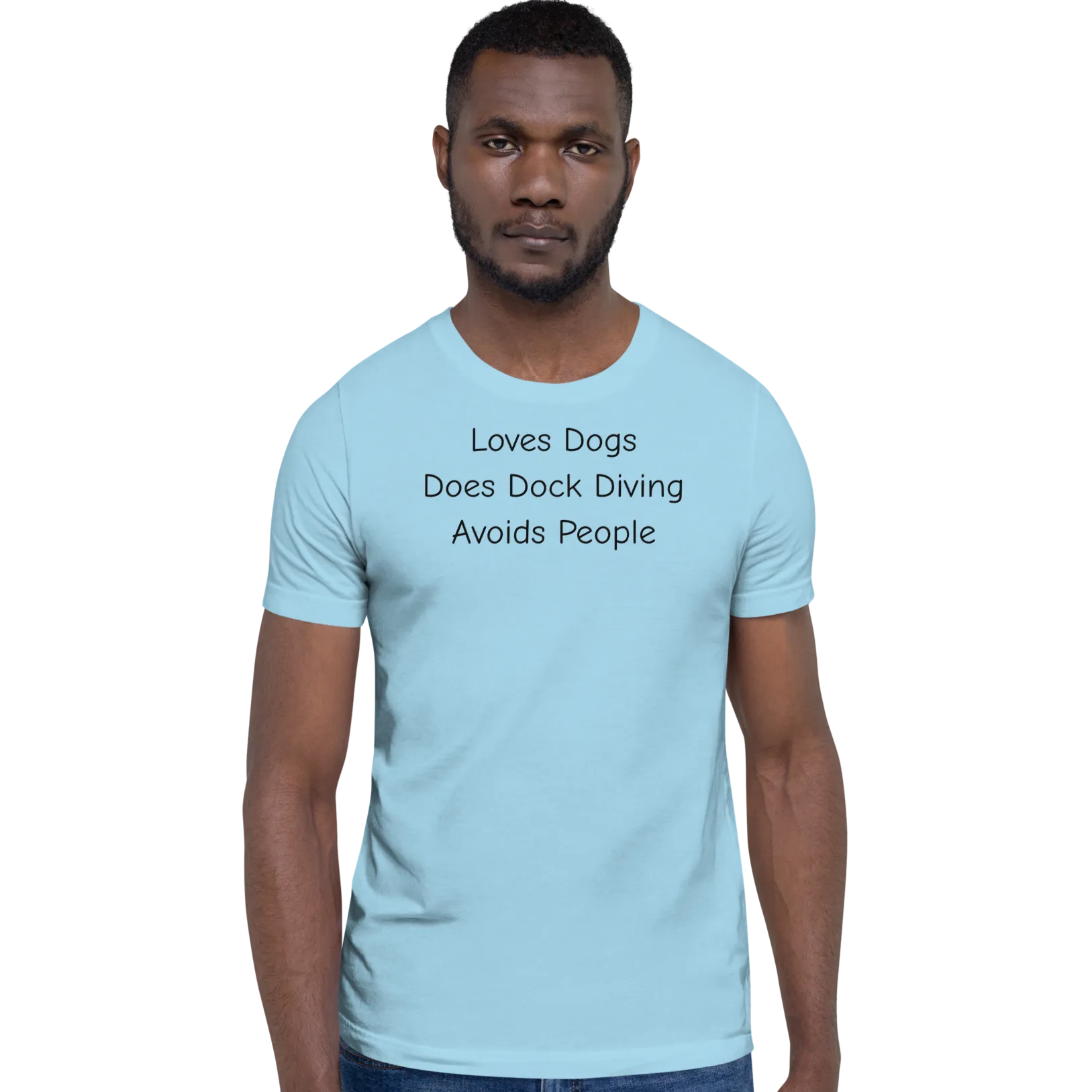 Loves Dogs, Does Dock Diving T-Shirts - Light