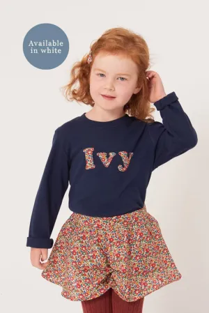 Lowercase Name T-Shirt in Choice of Liberty Print