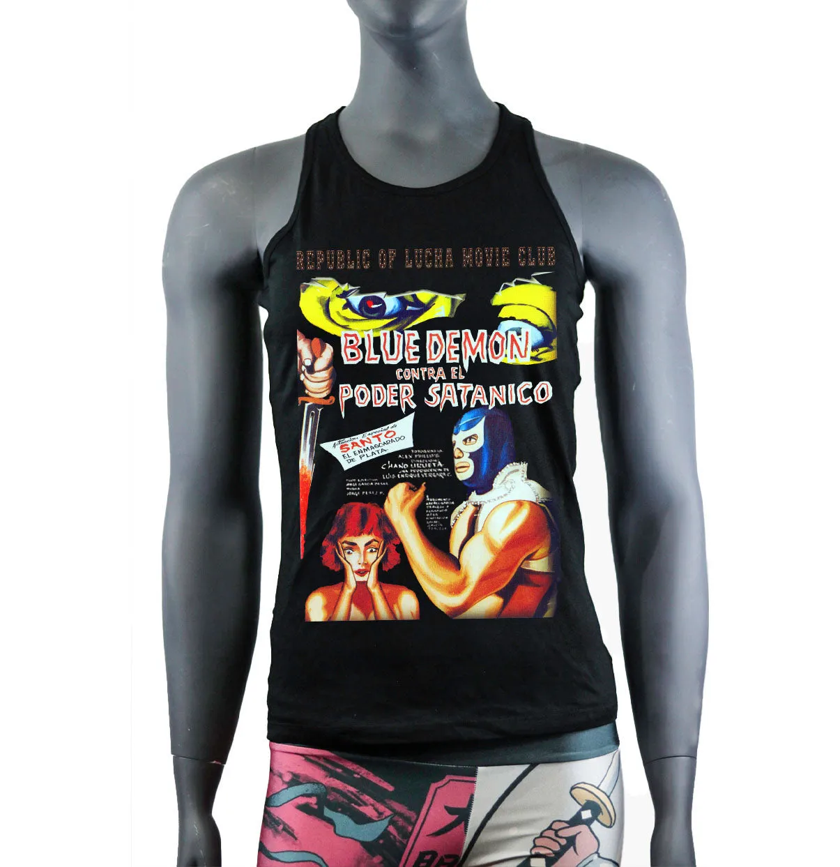 Lucha Movie Club: "BLUE DEMON VS EL PODER SATANICO" t-shirt