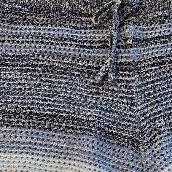 LUCKY BRAND Textured Striped Oversized Shorts