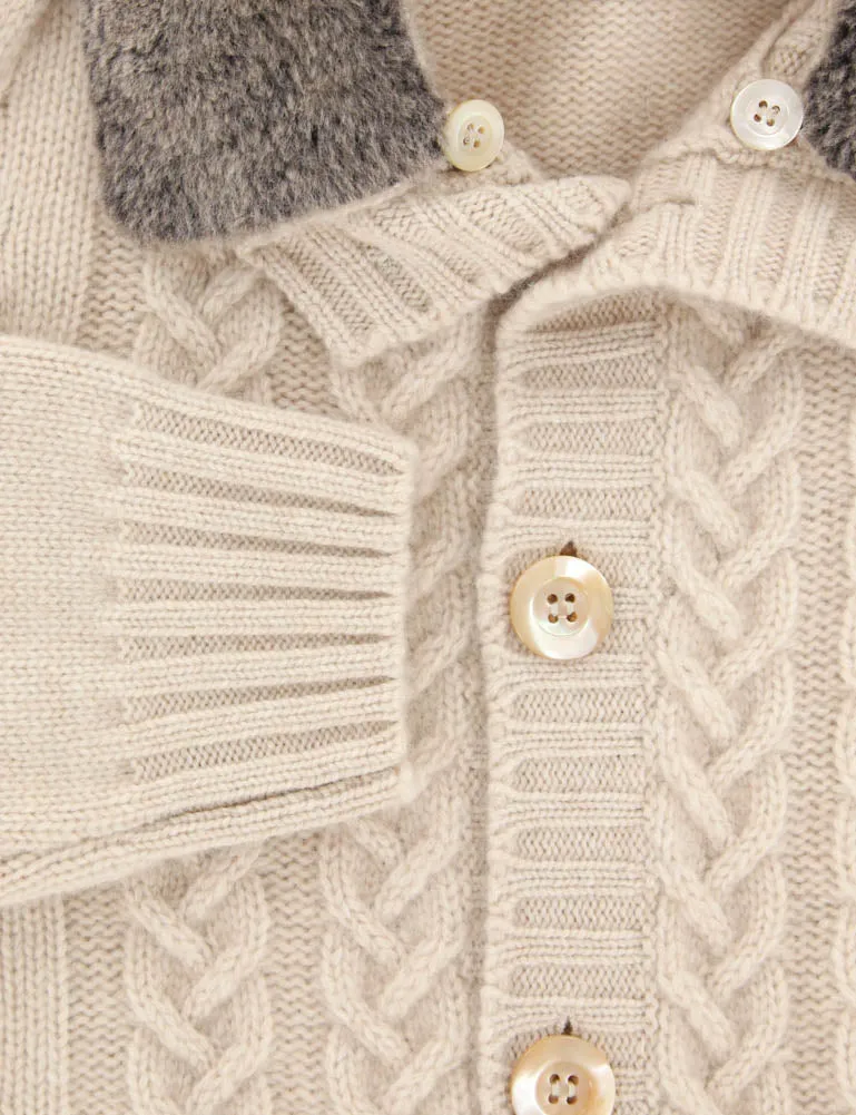Luigi Borrelli Beige Sweater - Size: Medium US / 50 EU