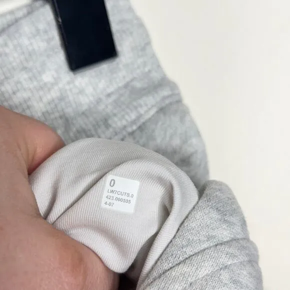 LULULEMON Scuba High-Rise Short 5&quot; Heathered Core Ultra Light Grey {PP14}