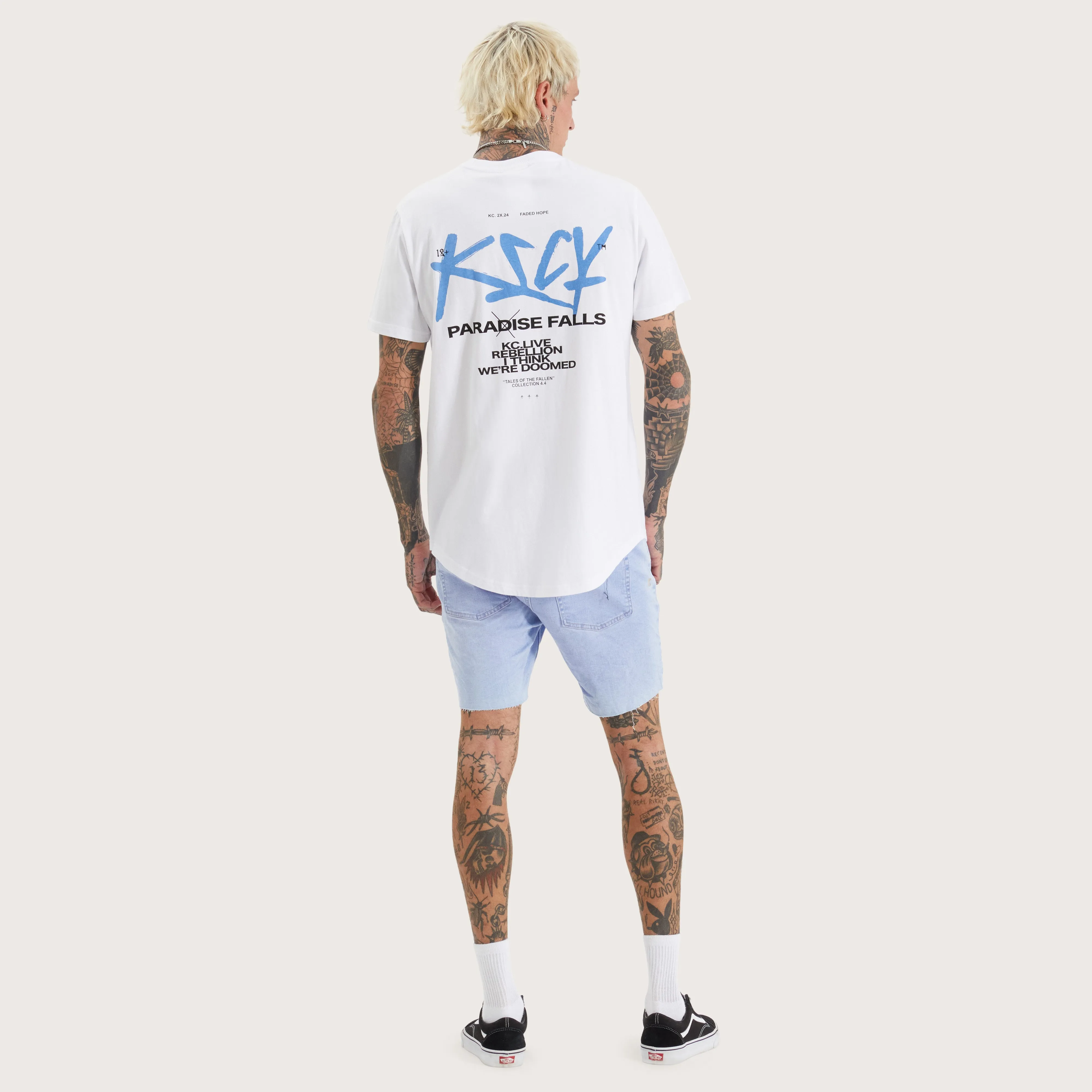 Luxor Dual Curved Tee Optical White