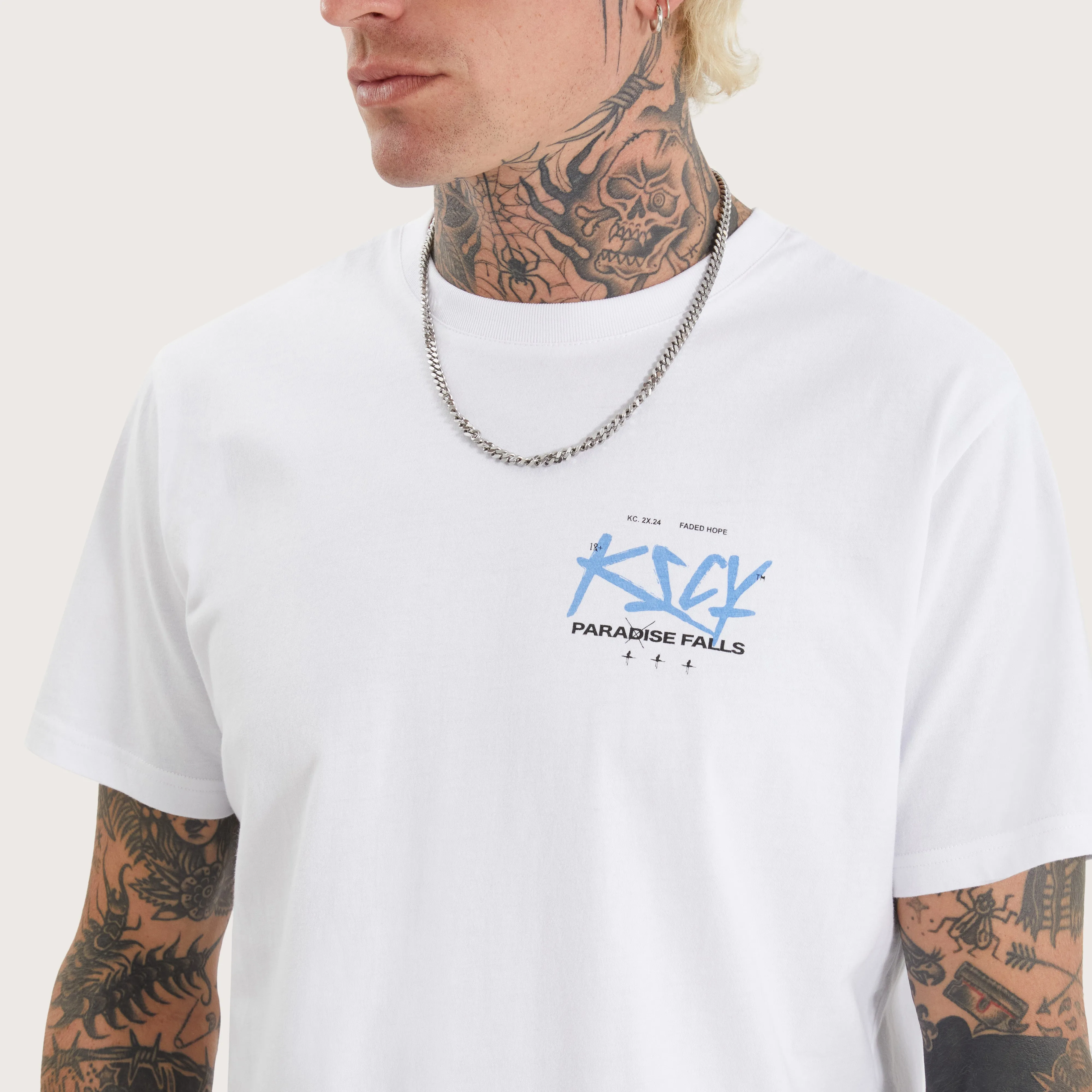 Luxor Dual Curved Tee Optical White