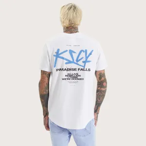Luxor Dual Curved Tee Optical White