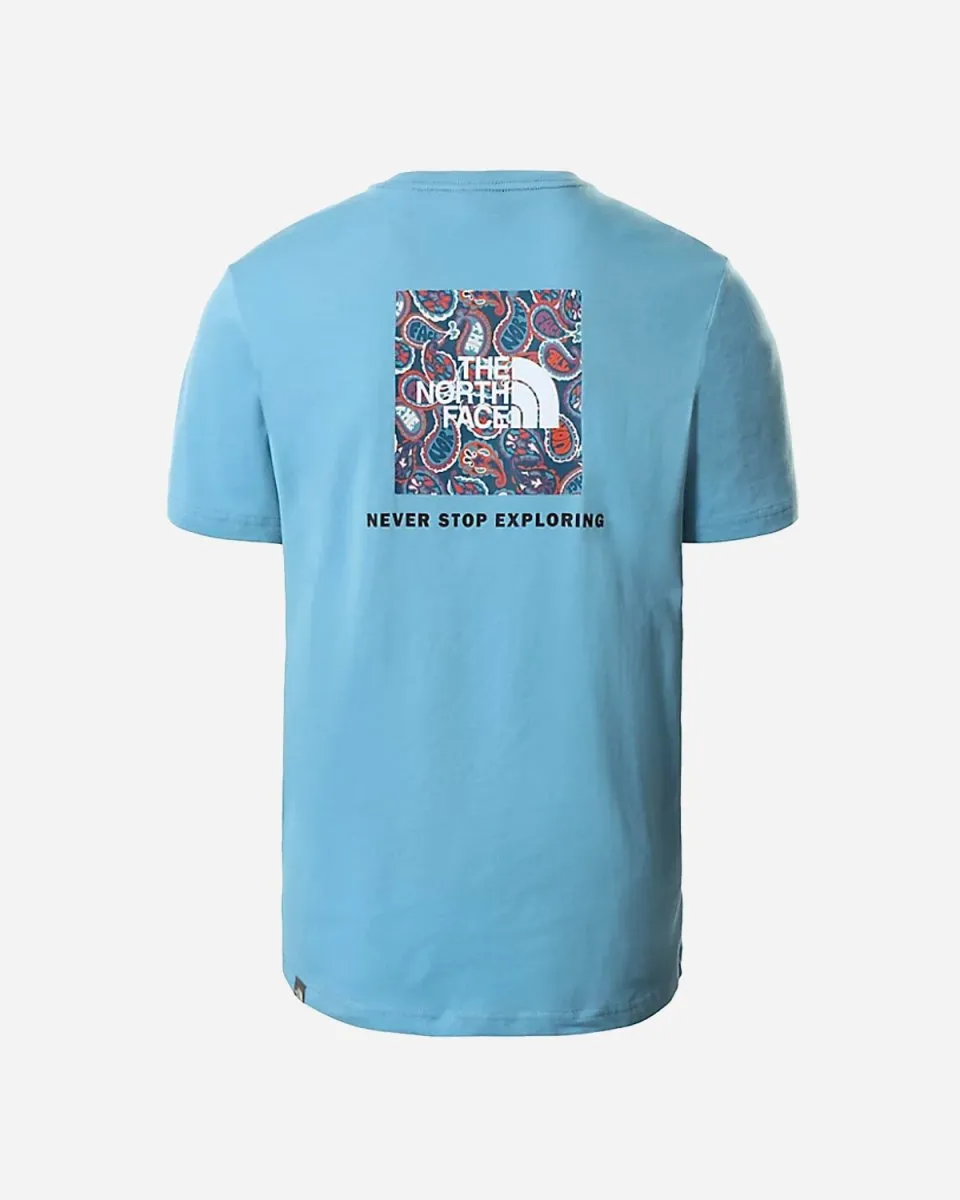 M Red Box Tee - Niagara Blue Monterey