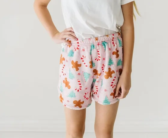 Macaran   Me Plush Shorts - XMas Cookie