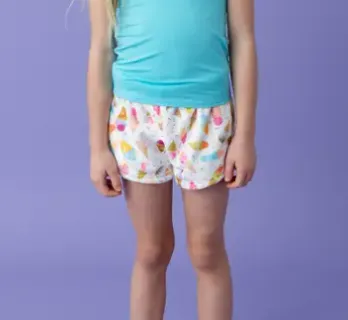 Macaron   Me Plush Shorts - Ice Cream