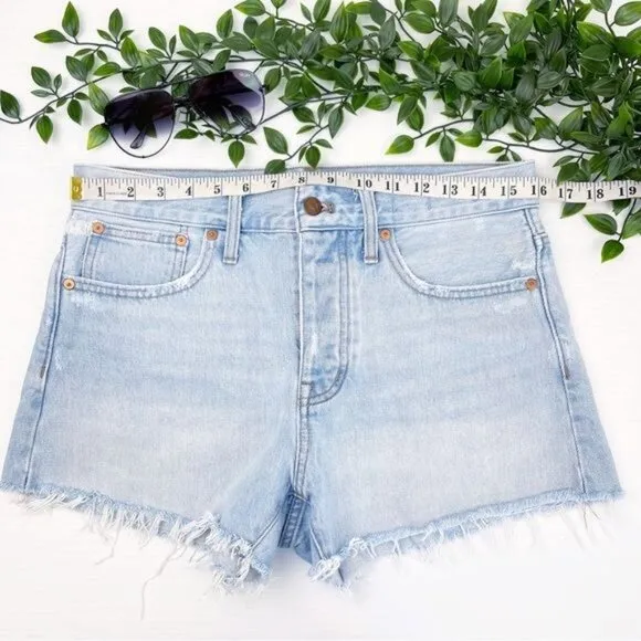 Madewell Relaxed Denim Shorts in Cedarcroft Wash 26