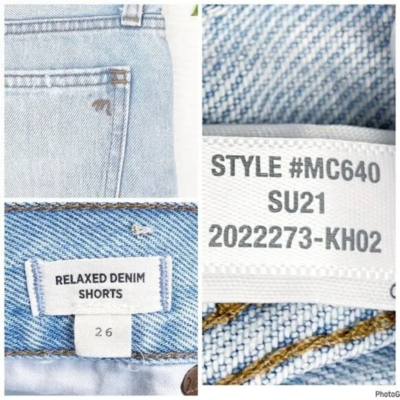 Madewell Relaxed Denim Shorts in Cedarcroft Wash 26