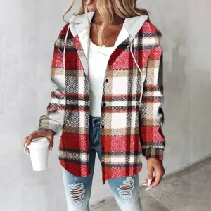 MAGIE - PLAID BUTTON-UP JACKET