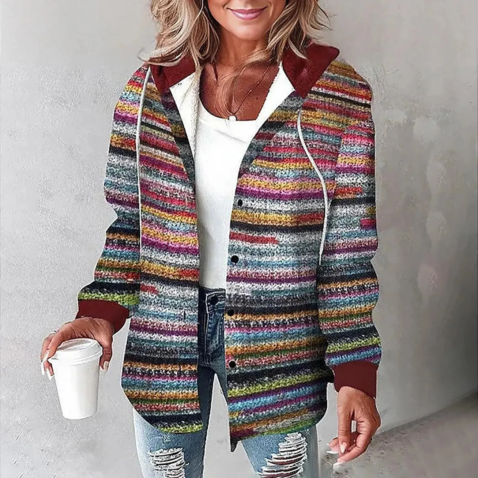 MAGIE - PLAID BUTTON-UP JACKET