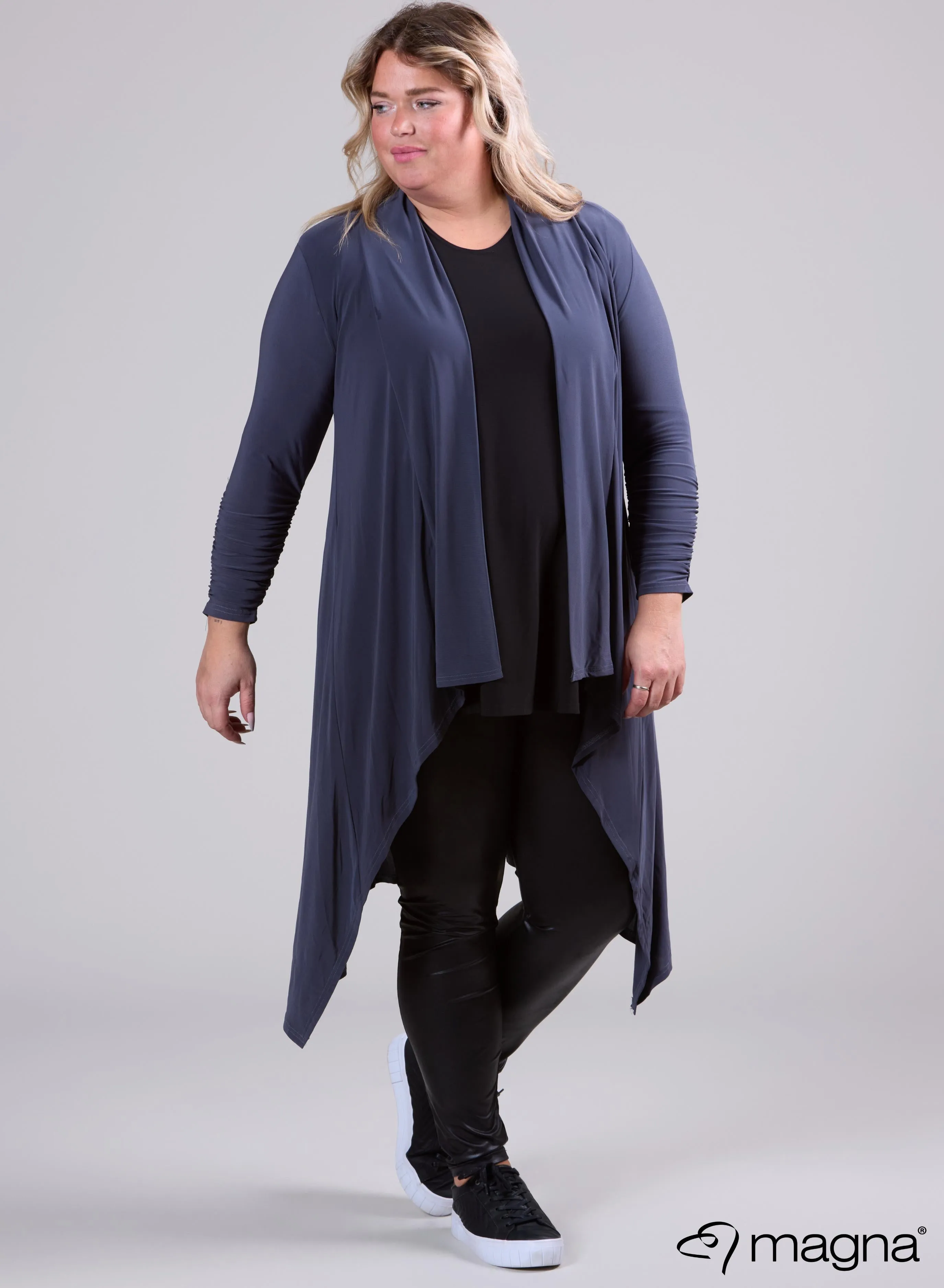 Magna Edgy Cardigan Grey