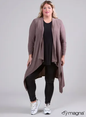 Magna Edgy Cardigan Taupe
