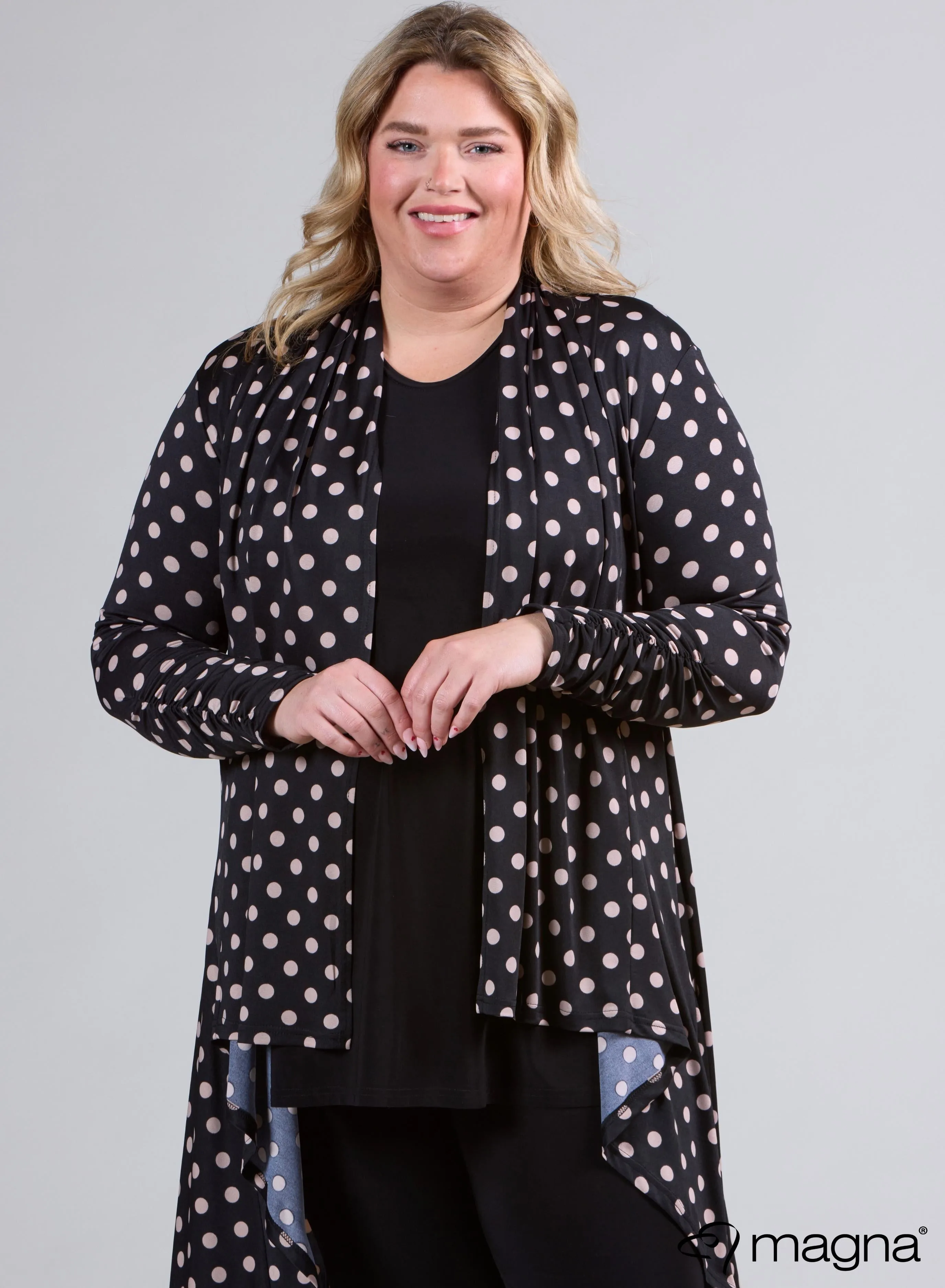 Magna Edgy Cover Print Medium Polka Taupe