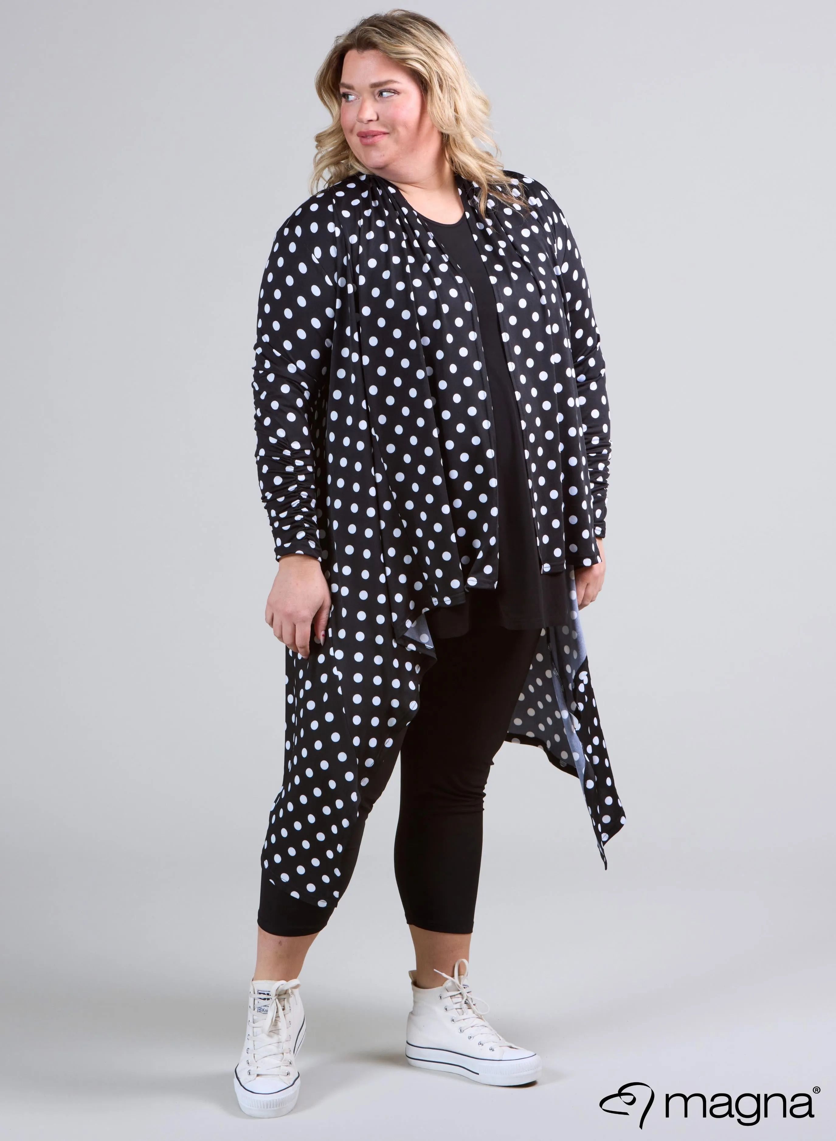 Magna Edgy Cover Print Polka Black