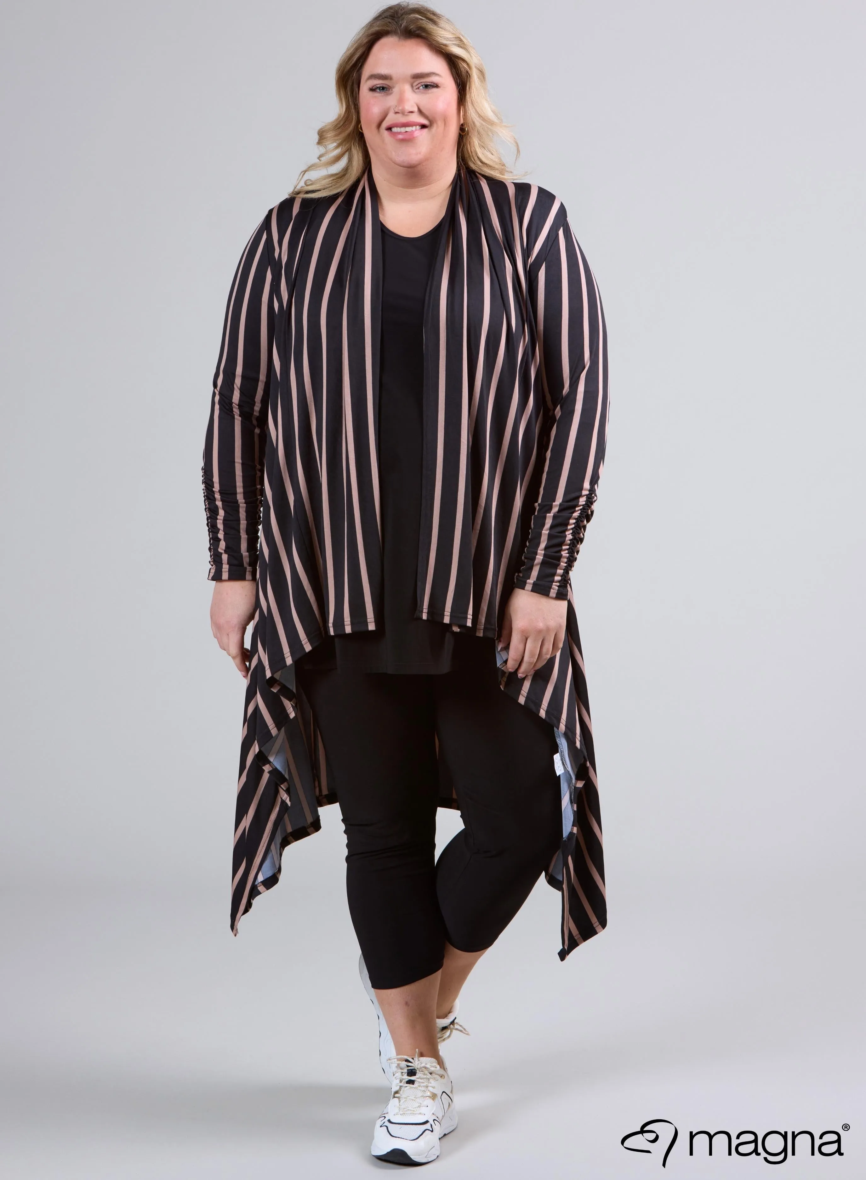 Magna Edgy Cover Print Wide Lines Taupe