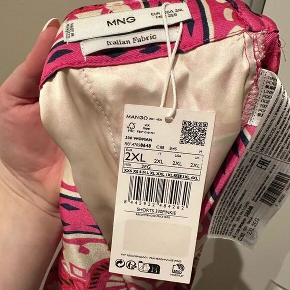 MANGO Satin Shorts