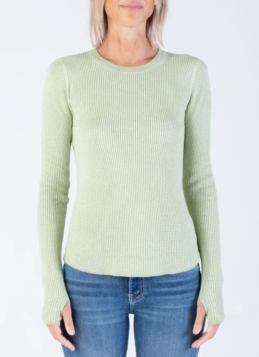 Margaret O'Leary Waffle Crew Top