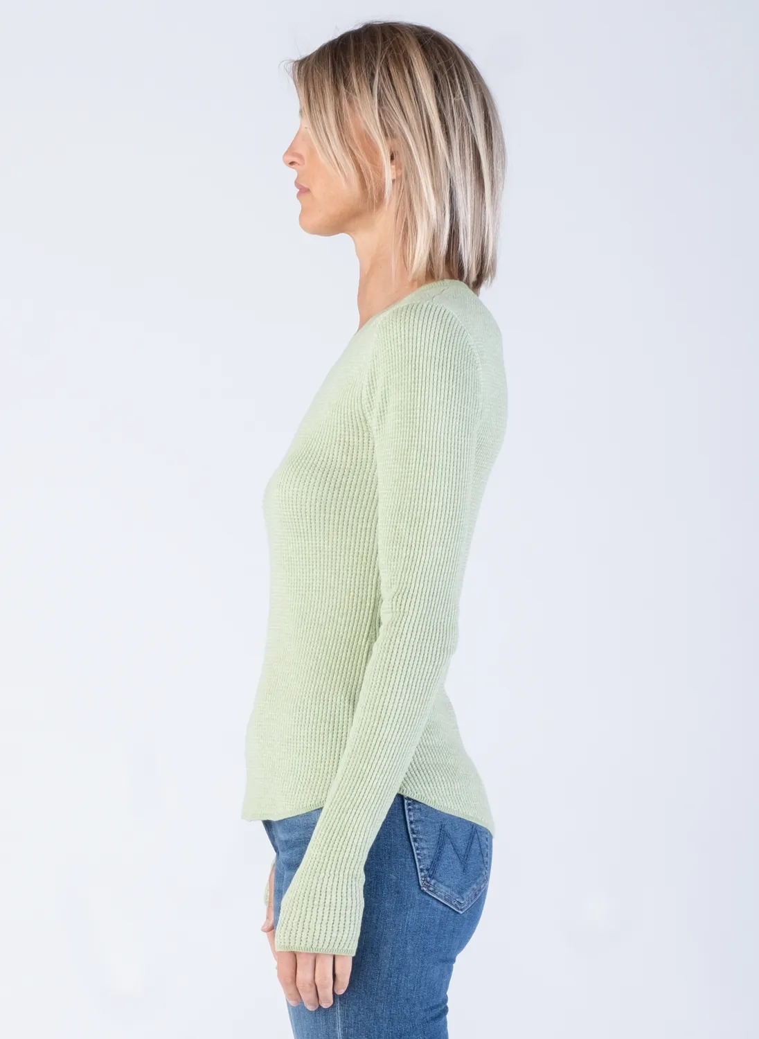 Margaret O'Leary Waffle Crew Top