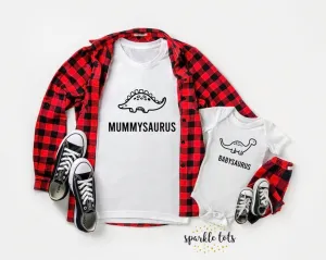 Matching family dinosaur shirts