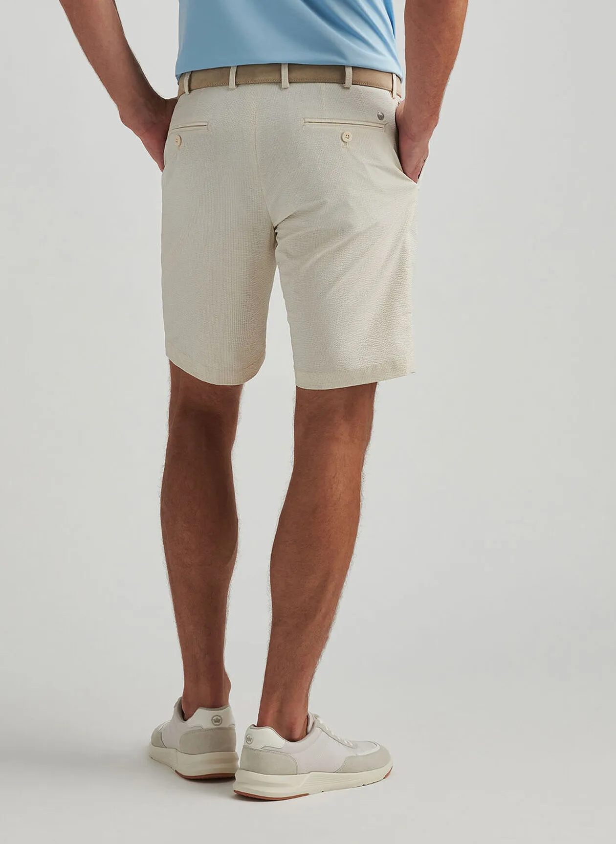 MATLOCK SEERSUCKER PERFORMANCE SHORT - TRUFFLE