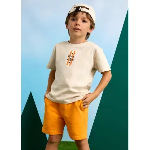 Mayoral Boys Jersey Shorts 611 Orange Ss25