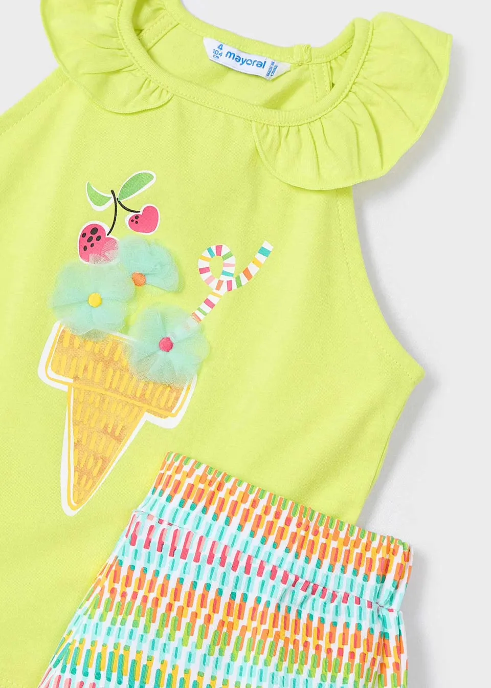 Mayoral Girls Shorts Set 3214 Citrus