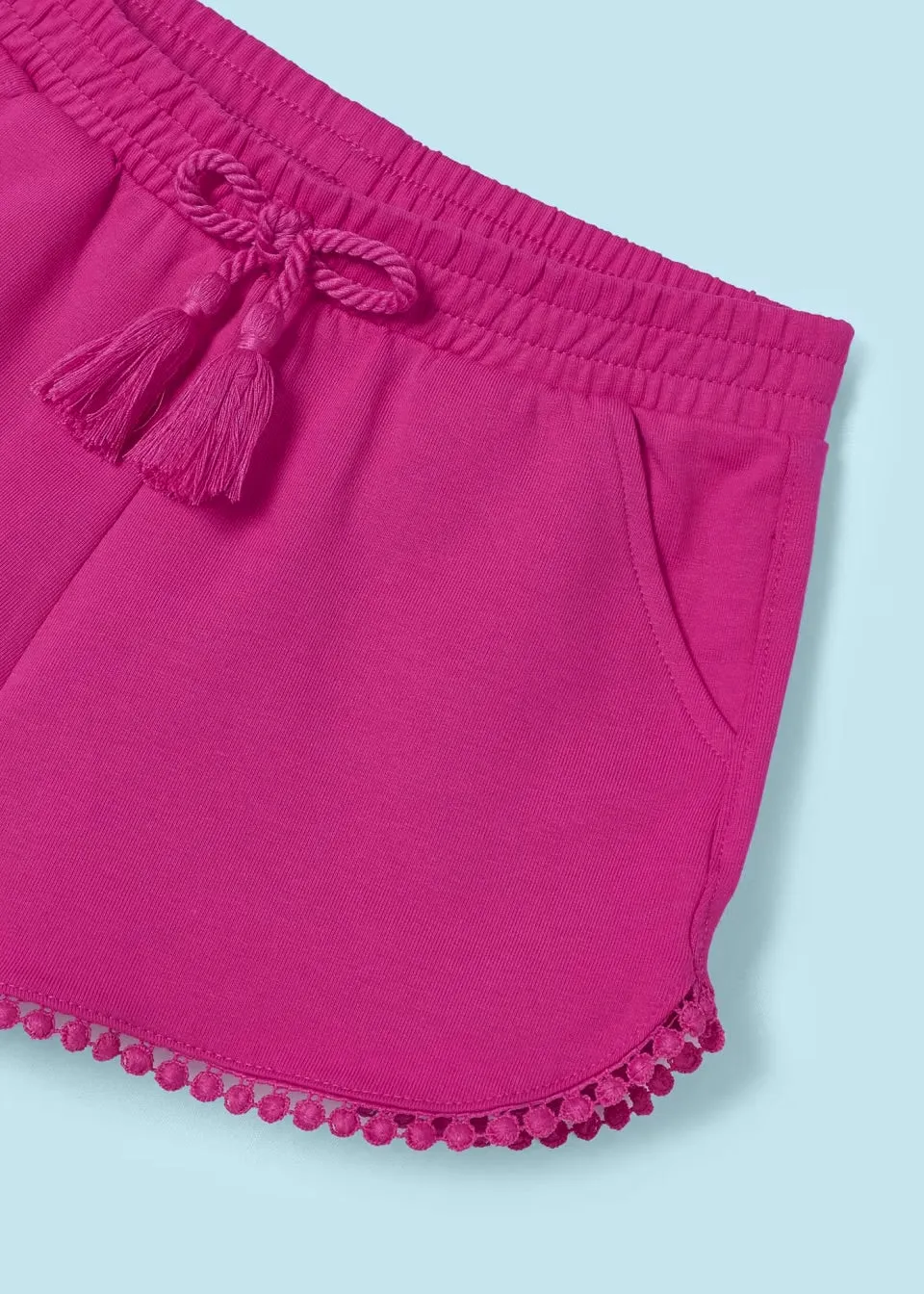Mayoral Girls Shorts Ss24 607 Fuchsia