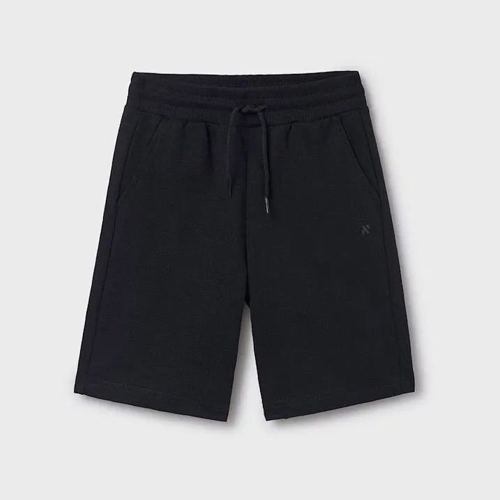 Mayoral Older Boys Jersey Shorts 600 Black Ss25