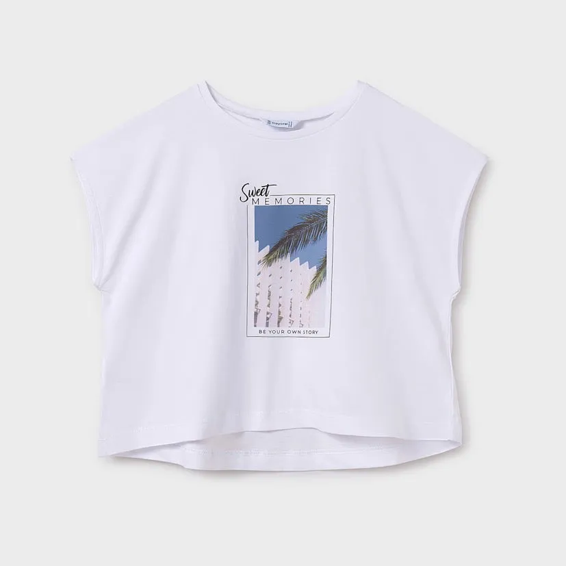 Mayoral Older Girls T-Shirt 6026 Sweet Memories