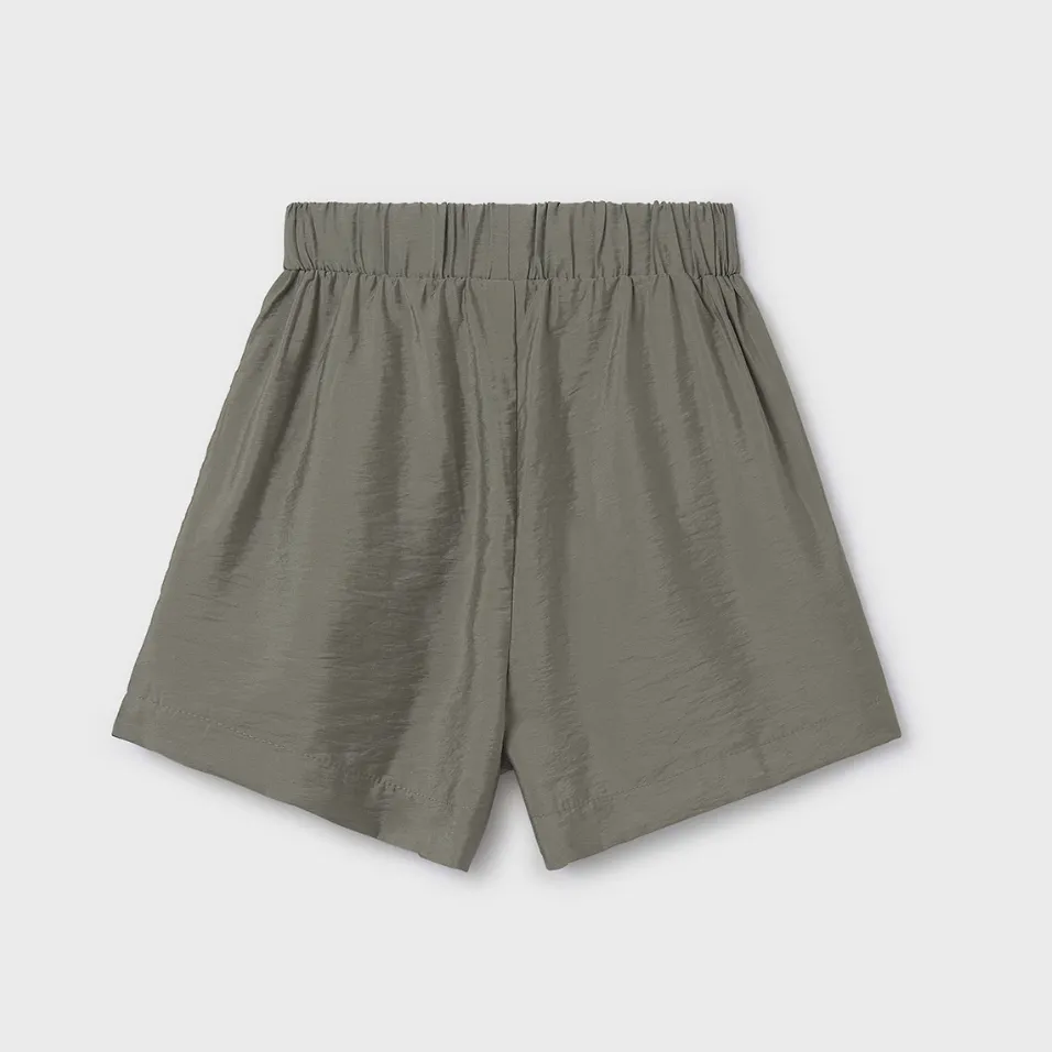 Mayoral Tween Olive Bow Tie Shorts