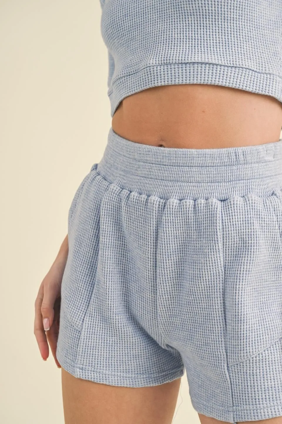 Melanie Waffle Knit Shorts