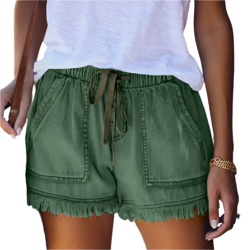 Melissa - Trendy Versatile Styling High-Waist Denim Shorts