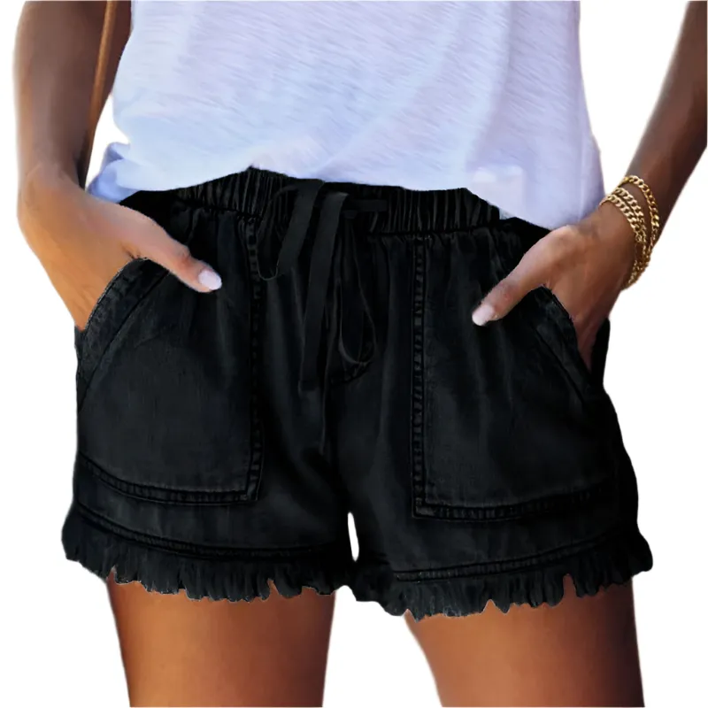 Melissa - Trendy Versatile Styling High-Waist Denim Shorts