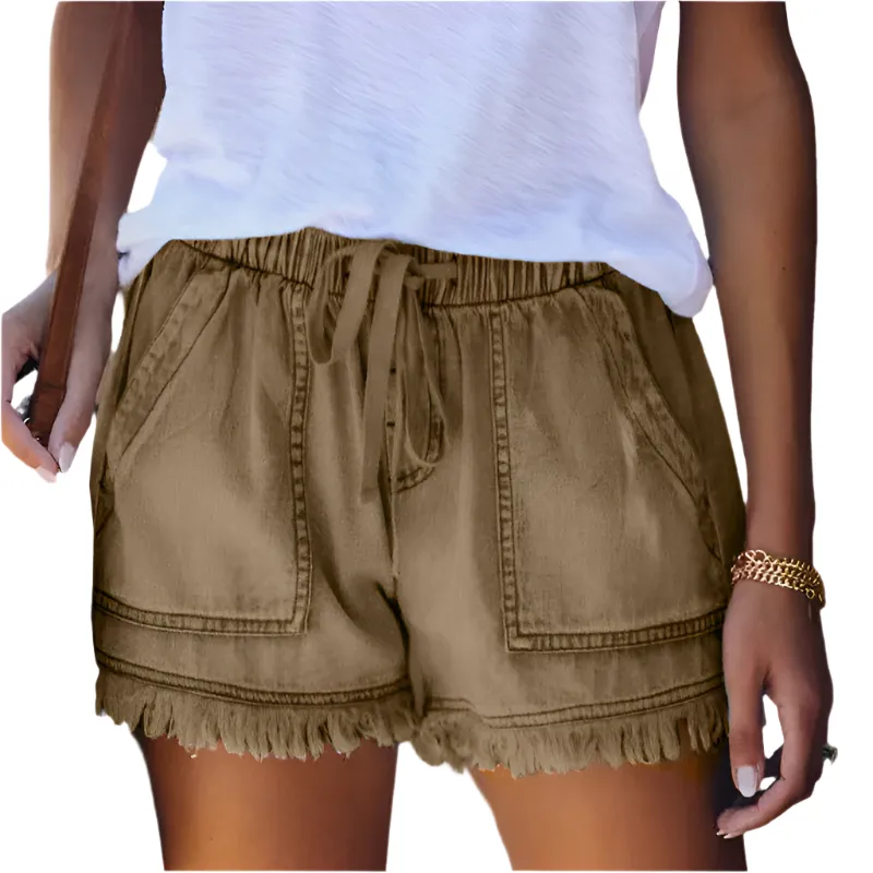Melissa - Trendy Versatile Styling High-Waist Denim Shorts