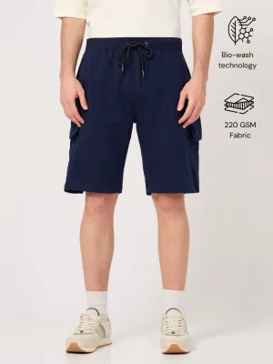 Men Navy Cargo Pocket Short