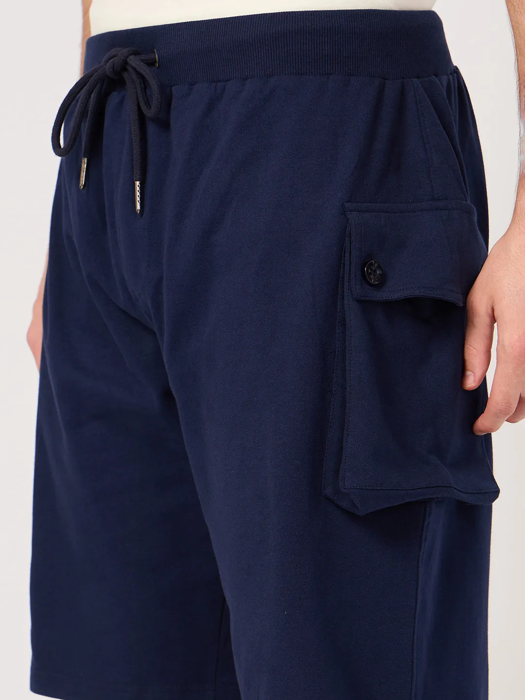 Men Navy Cargo Pocket Short