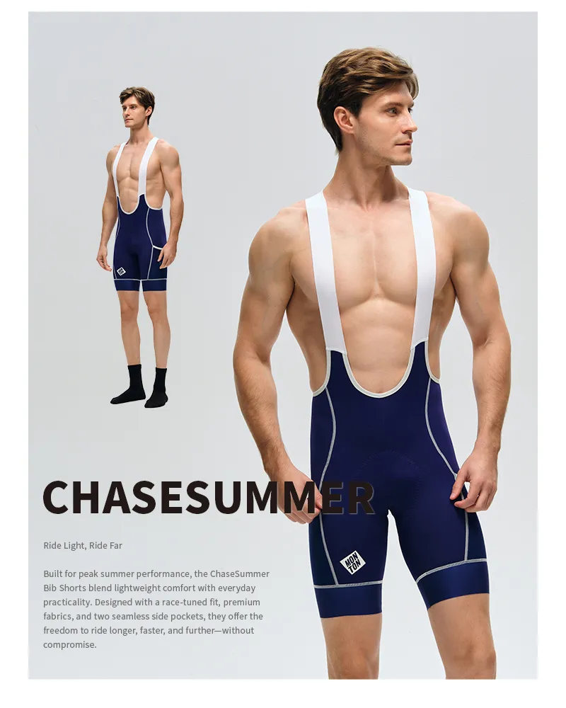 MENS BIB SHORTS CHASESUMMER LAPIS BLUE