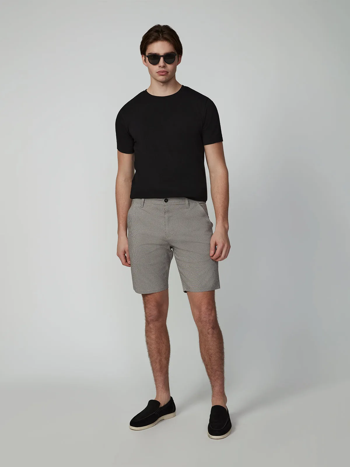 MEN'S BUNGEE PLAID CHINO SHORT