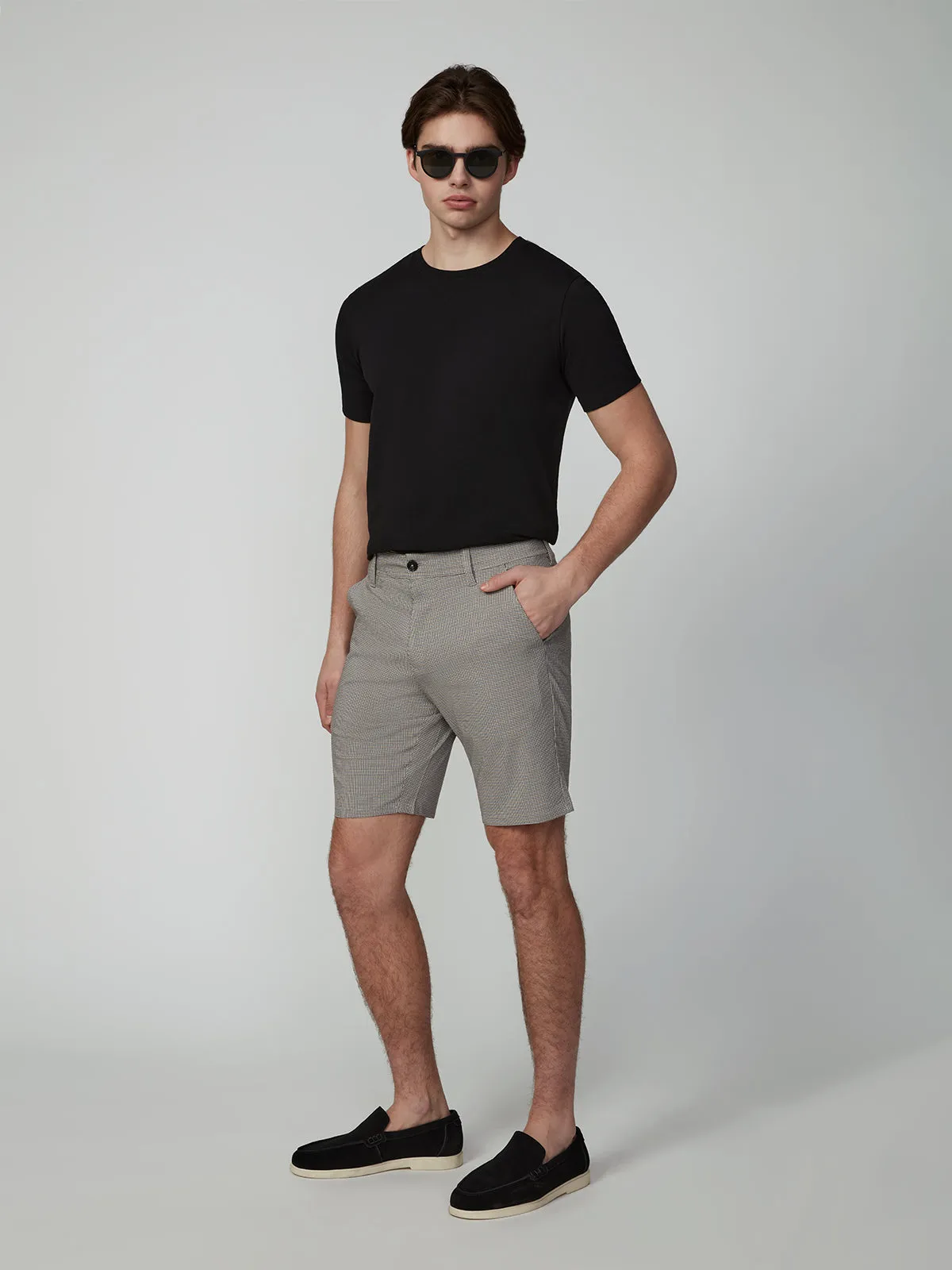 MEN'S BUNGEE PLAID CHINO SHORT